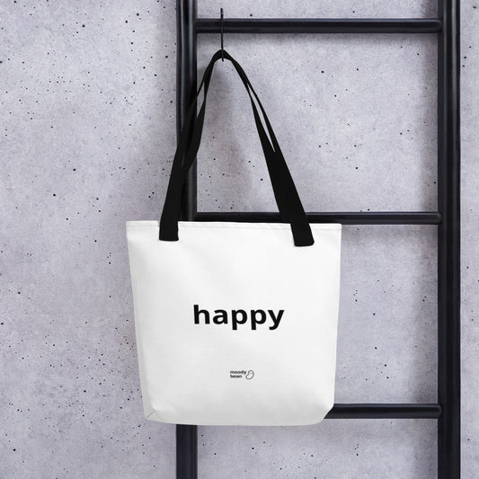 Two mood tote bag - white