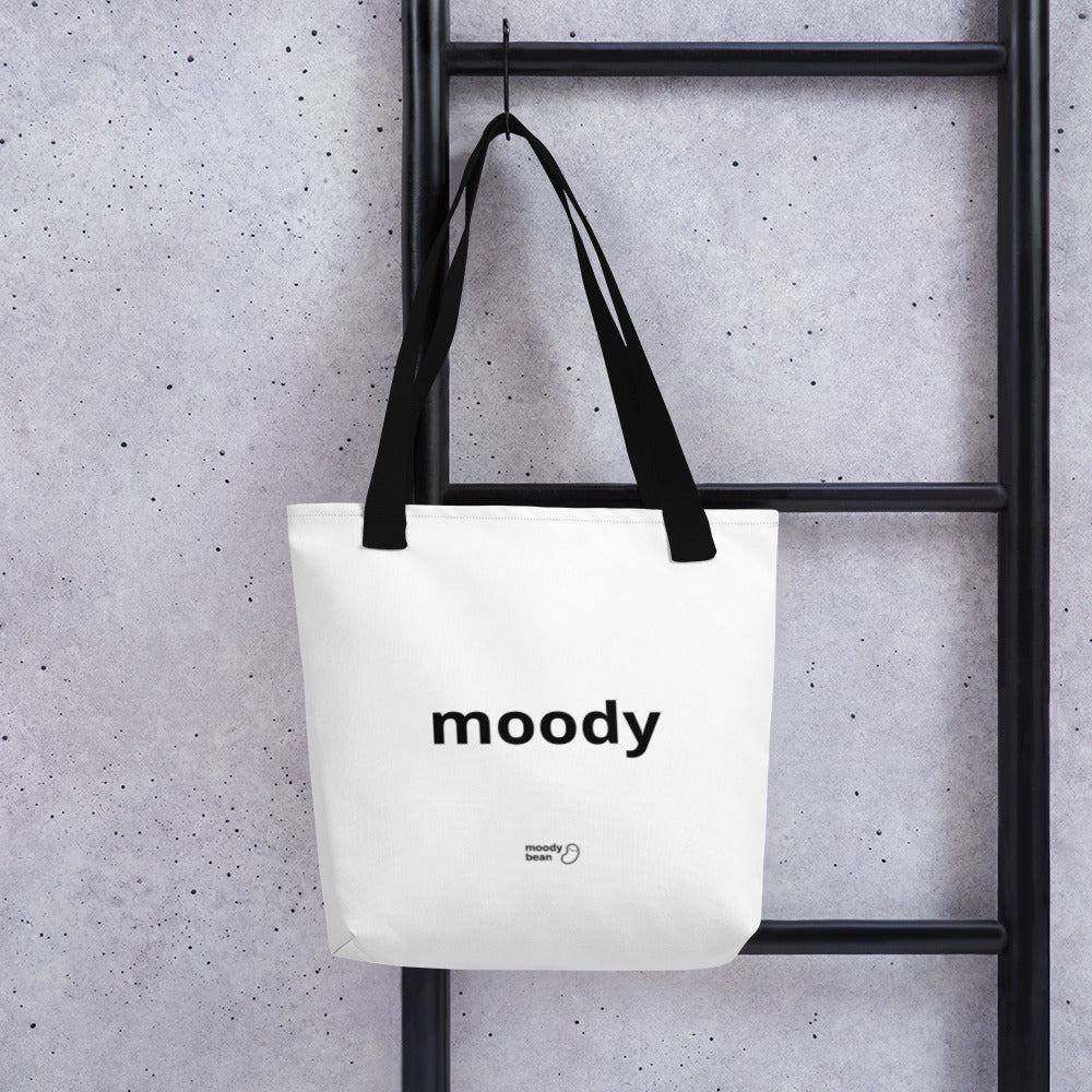 Two mood tote bag - white